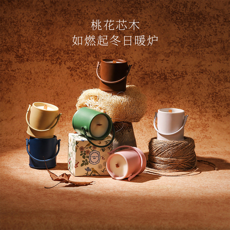 Creative Aromatherapy Candle Set Gift Box Q Version Essential Oil Candle Cross-Border Fragrance Indoor Decoration New Year Holiday Gift