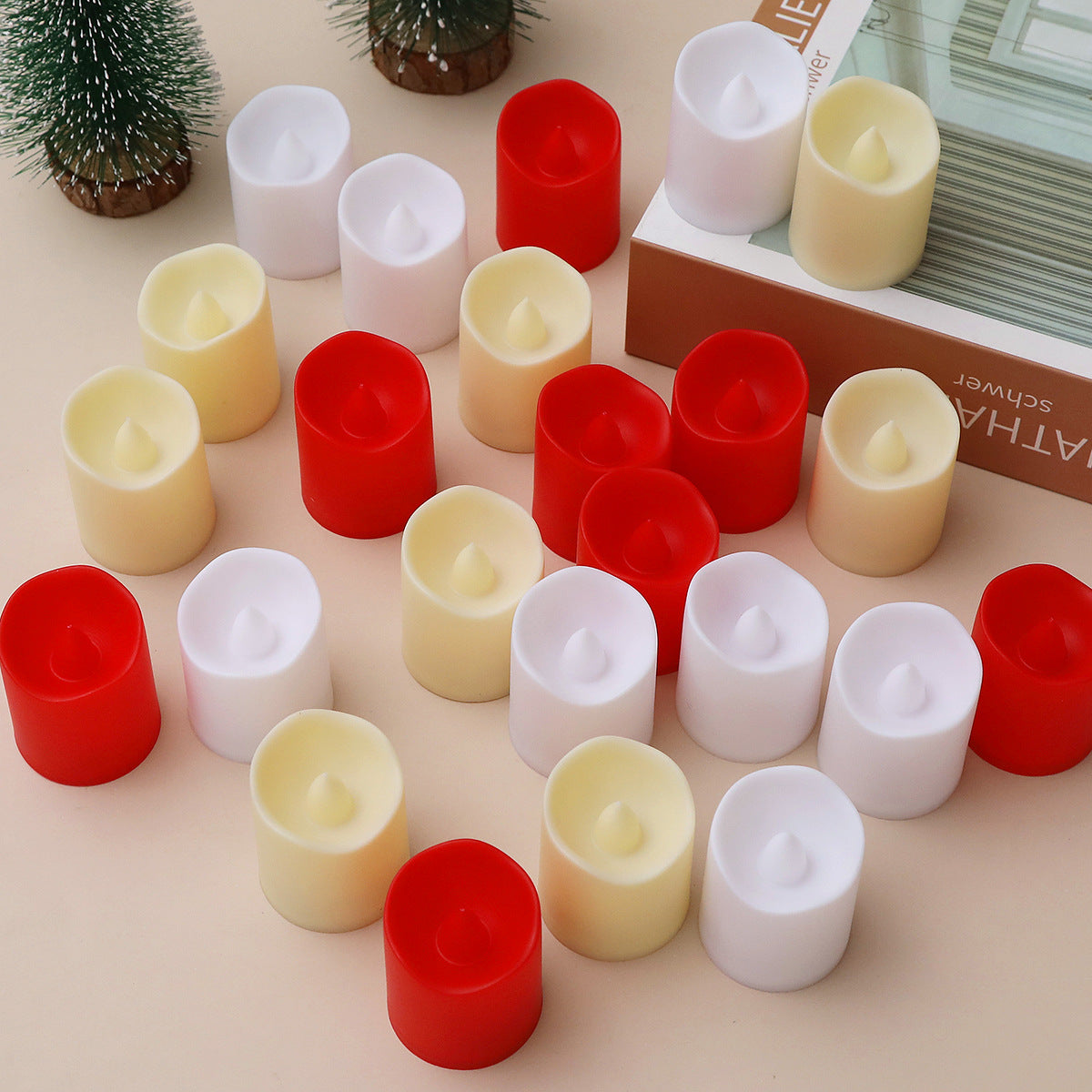 Led Wavy Mouth Candle Light Holiday Wedding Props Birthday Confession Decorations Atmosphere Light Christmas Electronic Candle