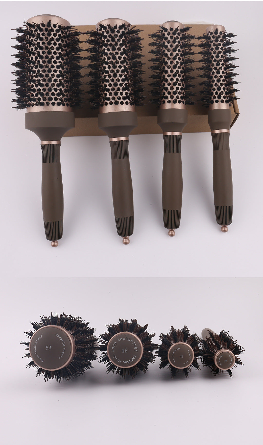 Pig Mane Hot Selling Roll Comb Round Comb Ceramic Roll Comb Four Series Roll Comb Large Pack Aluminum Tube Roll Comb Air Comb