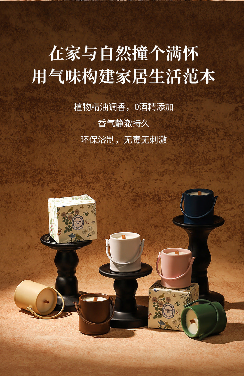 Creative Aromatherapy Candle Set Gift Box Q Version Essential Oil Candle Cross-Border Fragrance Indoor Decoration New Year Holiday Gift