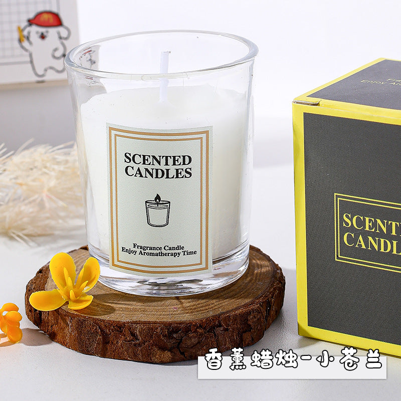 Simple Glass Cup Aromatherapy Candle Photography Atmosphere Props Decoration Creative Fragrance Holiday Atmosphere Props Candle
