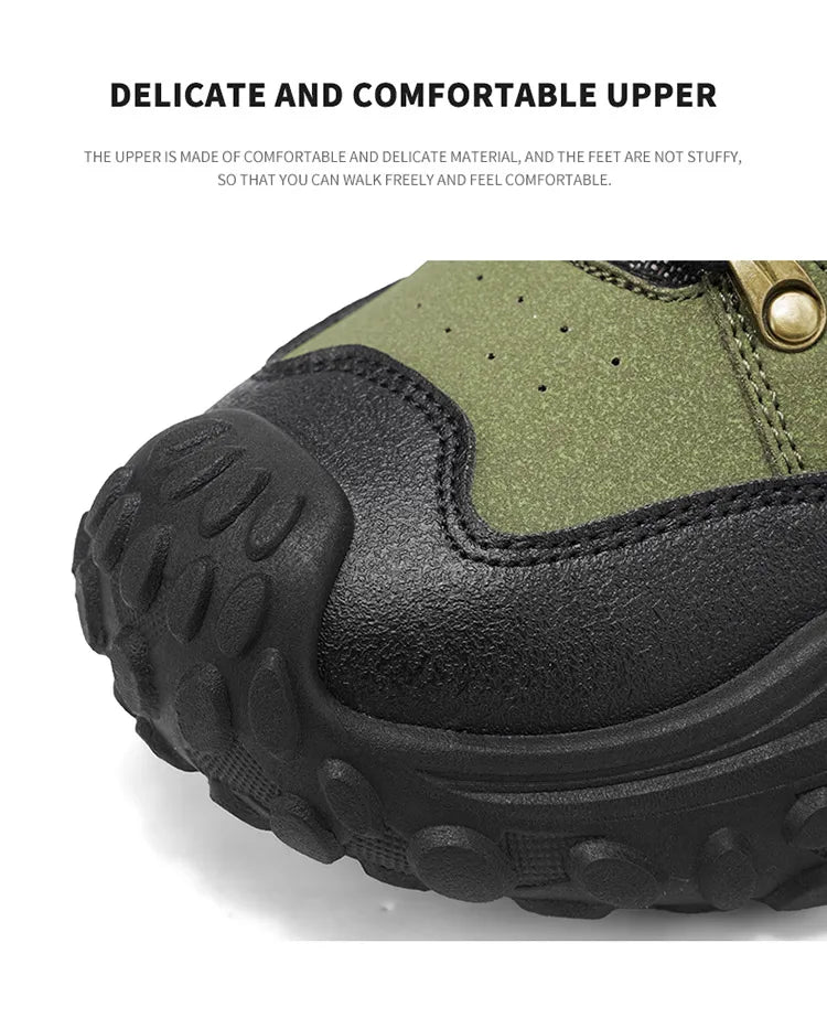 Autumn and Winter Men's Outdoor Sports and Travel Fleece-Lined Warm Snow Boots, Christmas Gifts, Birthday Gifts, Halloween Gifts