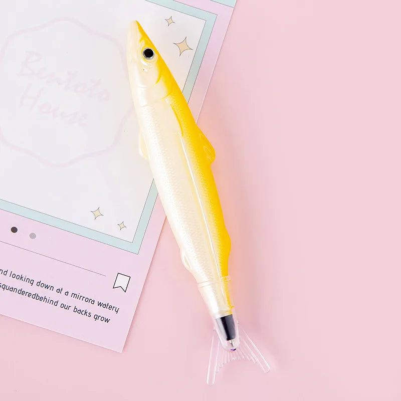 1 Piece Lytwtw's Cute Kawaii Sea Fish Stationery Creative Ballpoint Pen Office School Supply Novelty Funny Lovely Pens