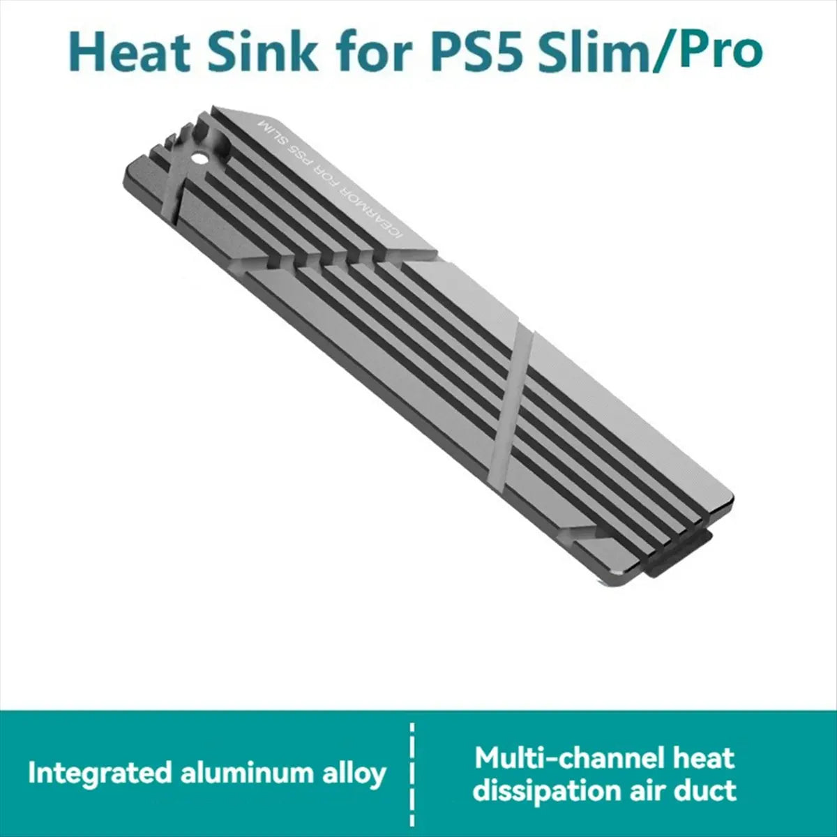 *A99Z For PS5 Slim/Pro SSD Heatsink with Thermal Pads Solid State Drive Cooler SSD Cooling Mounting Kit for 2280 M.2 NVMe SSD