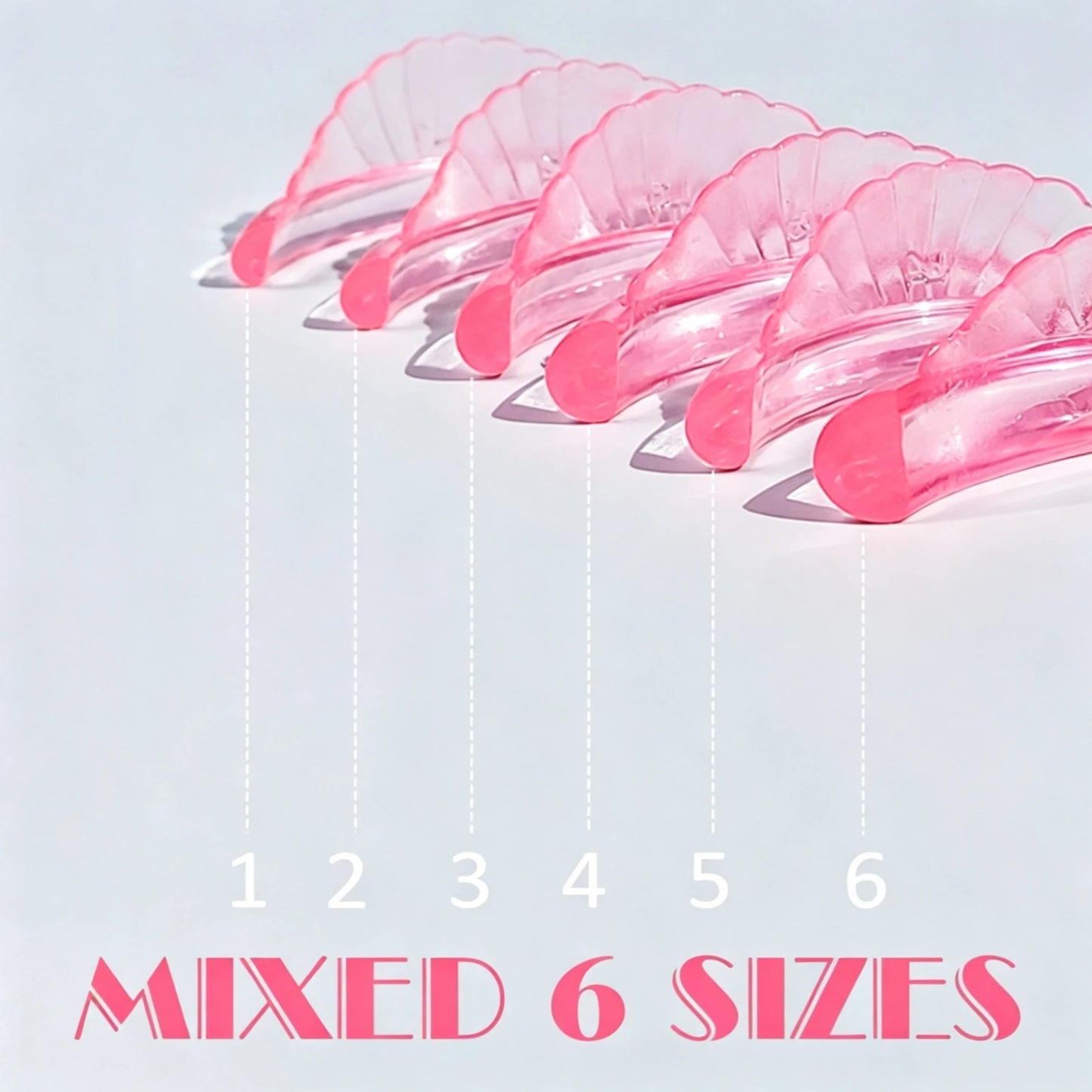 LOMANSA C Curl 6 Size Silicone Eyelash Perm Pads Sticky Lashes Rods Shield Lifting 3D Eyelash Curler Accessories Makeup Tool
