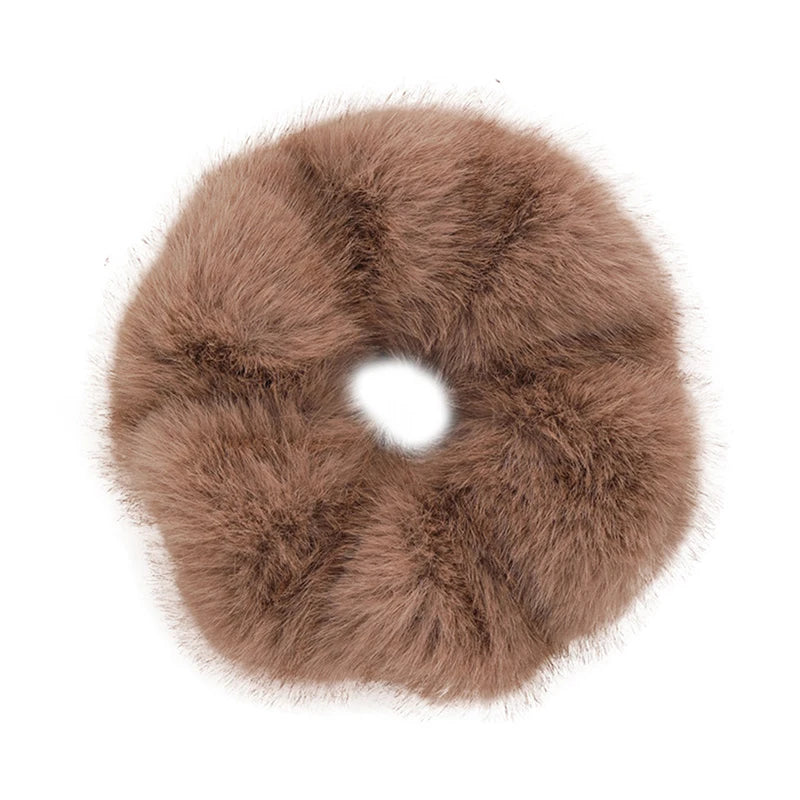 Autumn Winter Versatile Plush Hair Rope For Women Exquisite Simulation Mink Headband Scrunchies Fashion Hair Accessories Gifts