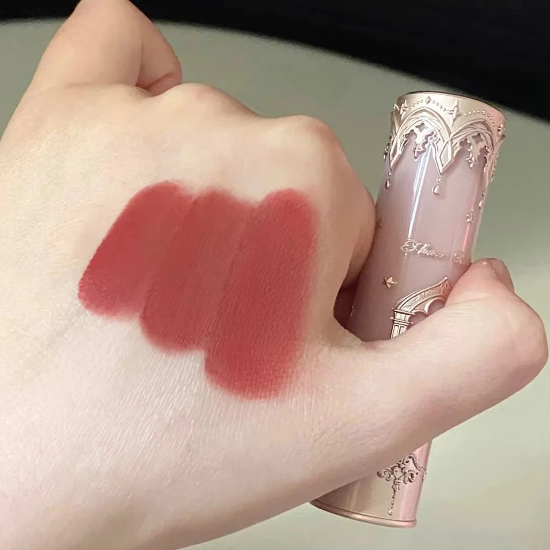 Flower Knows Little Angel Collection Lipstick Velvet Matte Waterproof Long Lasting Lip Gloss Makeup Moisturizing Soft Texture