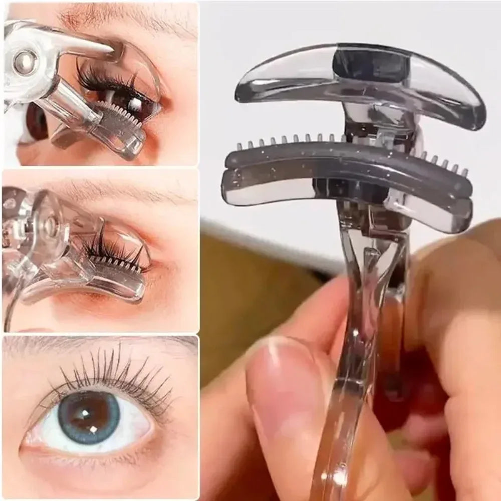 Dual-Type Eyelash Curler Waterproof Natural Curl Wide Partial Clip Long-Lasting Eye Makeup Tool Professional Eye Makeup Tool