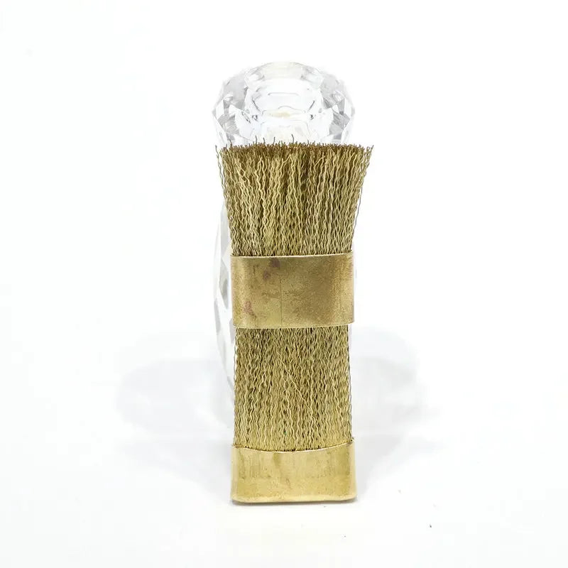 1pc Nail Drill Bit Cleaning Brush Golden Color Portable For Electric Manicure Drills Copper Wire Drill Brusher Cleaner