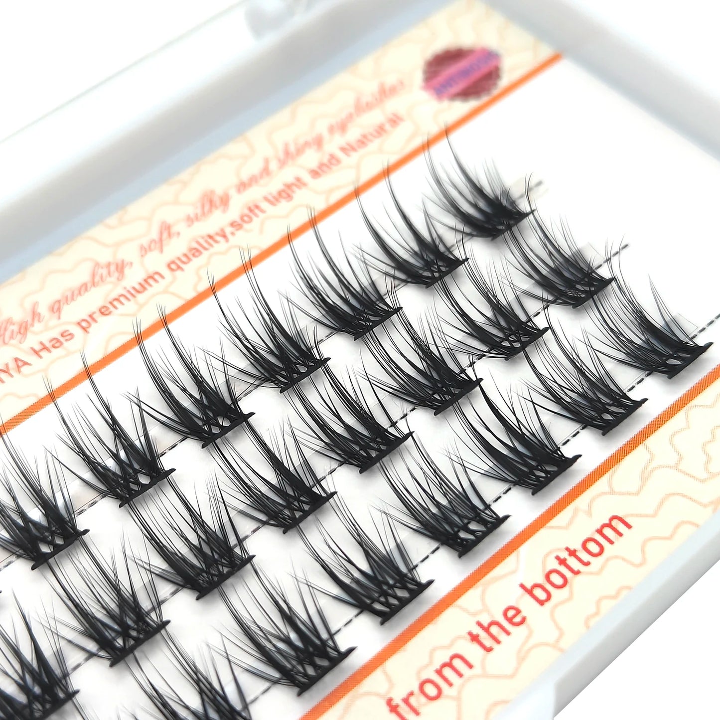 DIY Cluster Lashes for Personal Makeup Wide Stem C D DD Curl Eyelash Extension Segmented False Eyelashes Individual Natural Lash