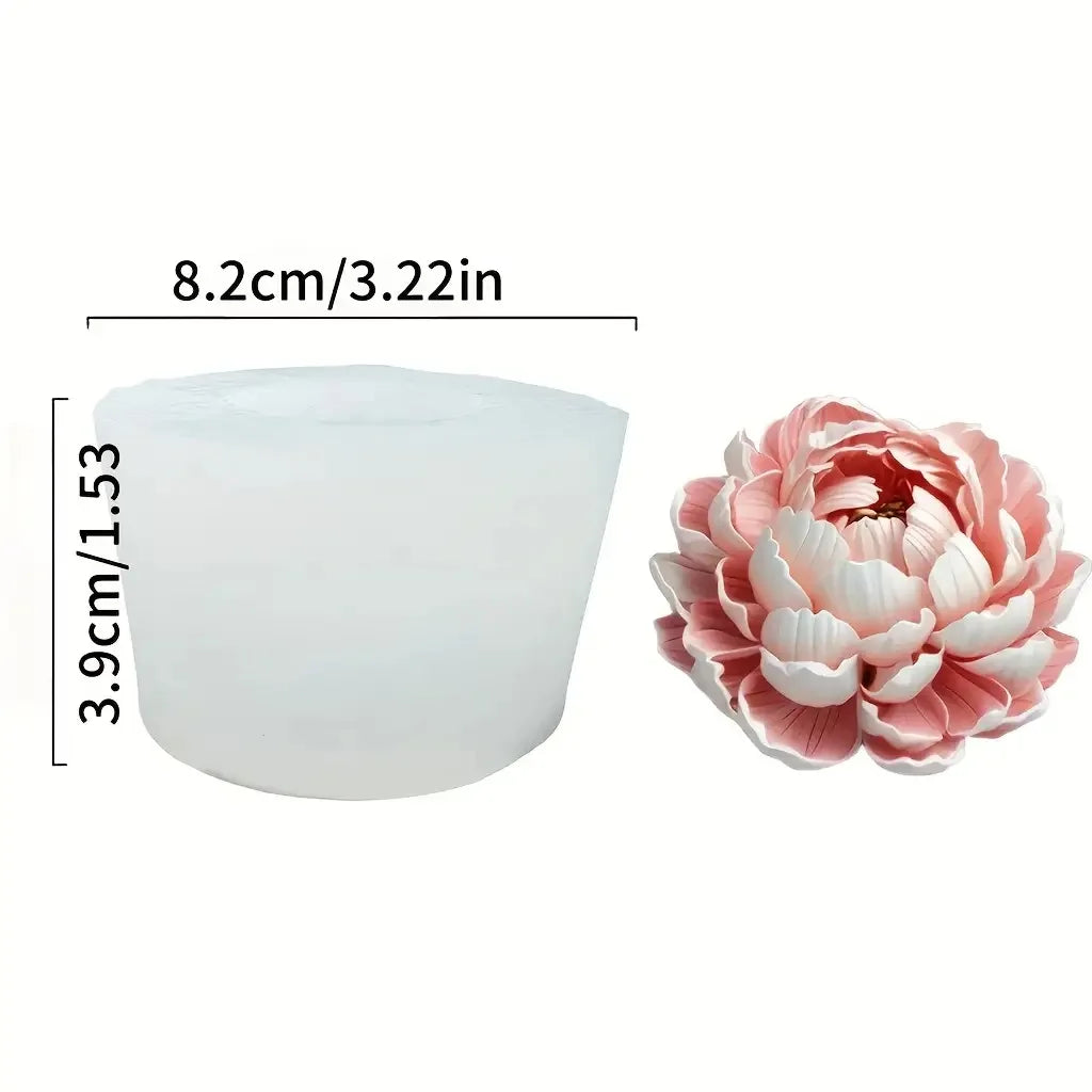 1 Piece 3D Elegant Rose Silicone Mold - Reusable Flexible Mold for Candles, Resin Art, Handmade Soap and Clay Making, Delicate Petal Design, Home Decoration, Valentine's Day Gift, Floral Shapes, Special Gift for Craft Enthusi