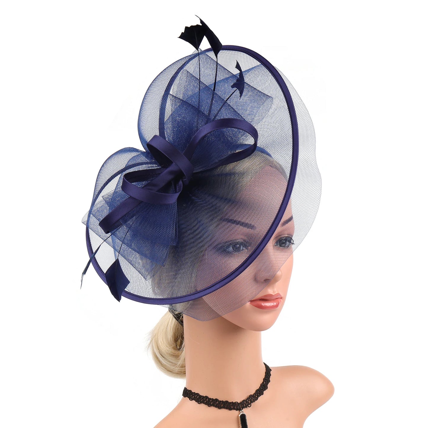 Wedding Accessories Formal Dresses Mesh Fascinator Hats Headwear Kentucky Derby Headpiece for Ladies Hair Accessories Ｗomen