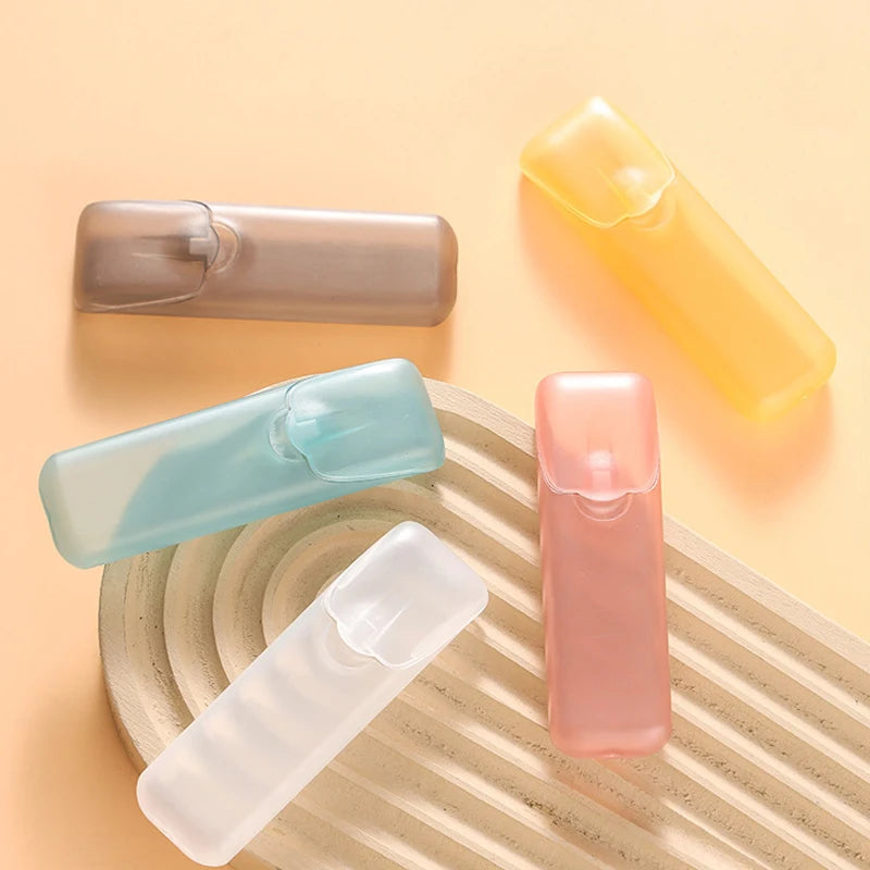 Mini Portable Storage Box with Compartments Travel Small Parts Organizer for Pill Toothpick Dental Floss Jewelry