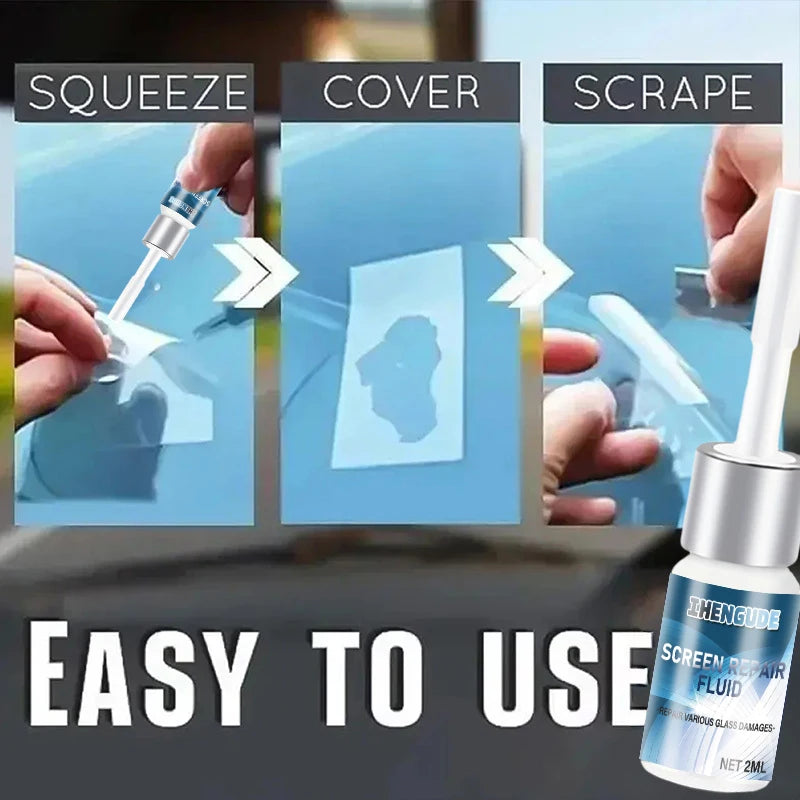 Mobile Phone Glass Repair Liquid (Specialized for Cracked Screens) - Instantly Rejuvenates the Screen, Comes with a Tool Kit