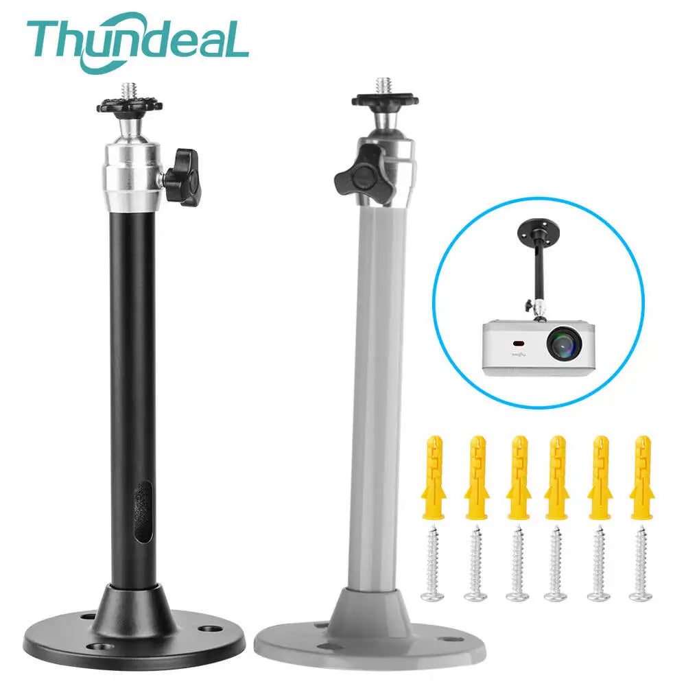 6mm Camera Monopods 21cm Projector Tripod Metal Wall Mount 1/4 Hanger Mounting Kit TD90 TD60 P62 Mini Projector Camera Bracket