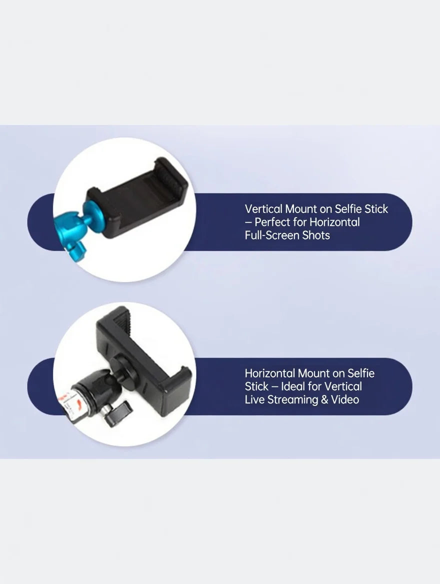 KVANNO Universal Phone Tripod Mount 1/4'' Screw Holder Clip Adapter For Phone Video Recording Vlog Photography Stand Accessories
