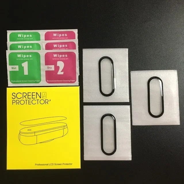 10D Film Glass for Xiaomi Mi Band 9 8 7 6 Screen Protector Miband 6 5 Smart Watchband Full Protective Cover Case Strap Bracelet