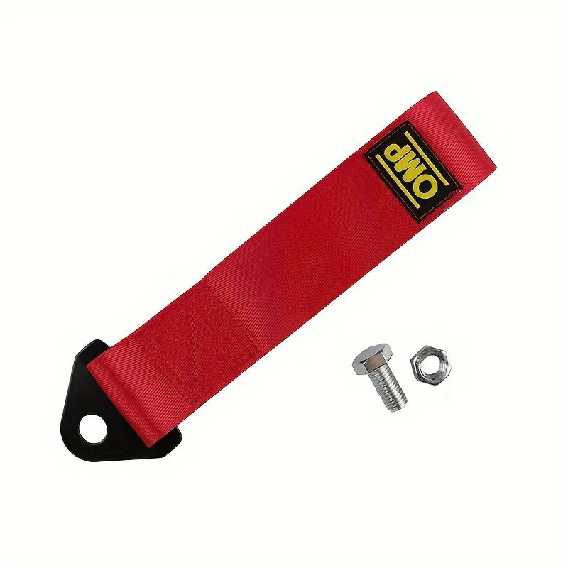 New Car Tow Strap Universal Nylon Towing Rope Front Tow Eye Strap for Car Compatible with Bumper Trailer Car Exterior Decoration