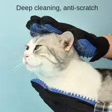 Pet Grooming Gloves Cat Dog Hair Remover Rubber Massage Brush Effective Floating Hair Cleaning Comb