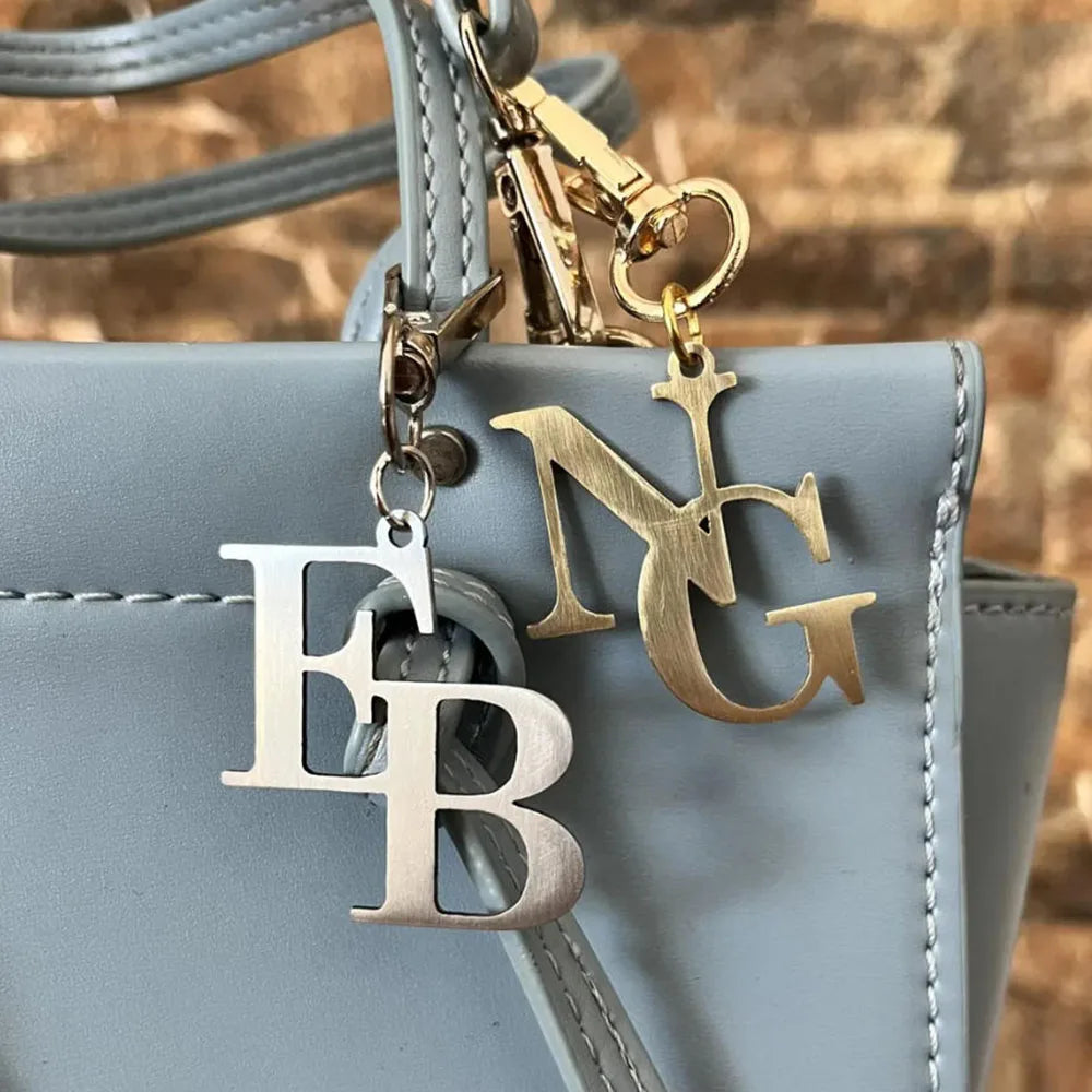 Custom Initial Bag Charms Custom Letter Name Pendants Initial Keychains Unique Custom Various Jewelry