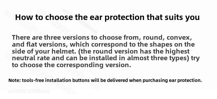 Motorcycle helmet accessories Children's helmets Ear protection accessories Ears earmuffs Scarf lining Removable Warm in winter