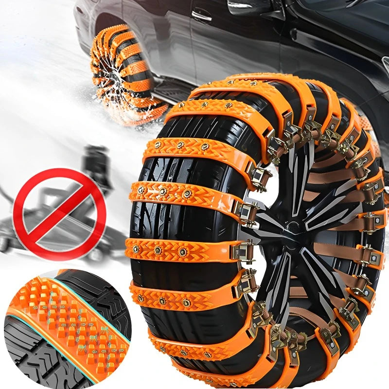Winter Car Anti-skid Snow Chains General Car Tire Wheels Chains Outdoor Emergency Wheel Snow Chains Truck Auto Tires Accessories