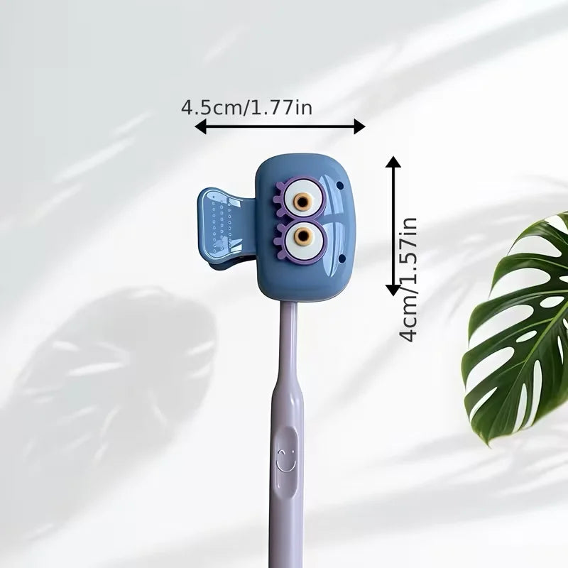 3 Pieces of Cute Eye-Shaped Toothbrush Holders - Dopamine Color Travel Set, Dust-Proof Toothbrush Cover