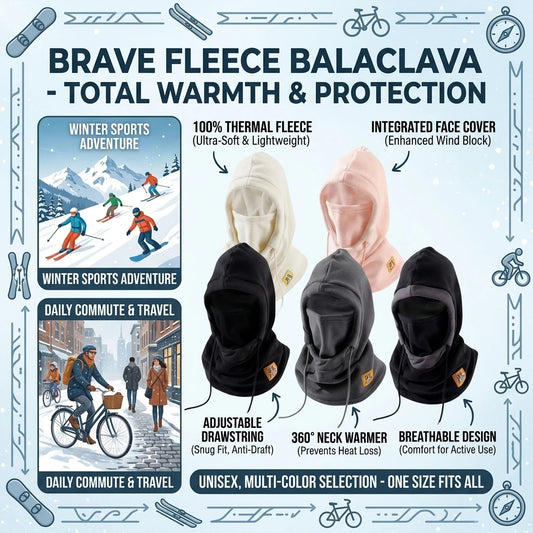 Winter Warm Hat with Mask and Neck Warmer 3-in-1 Windproof Balaclava for Men Women Masked Hat Cycling Cold Weather Protection