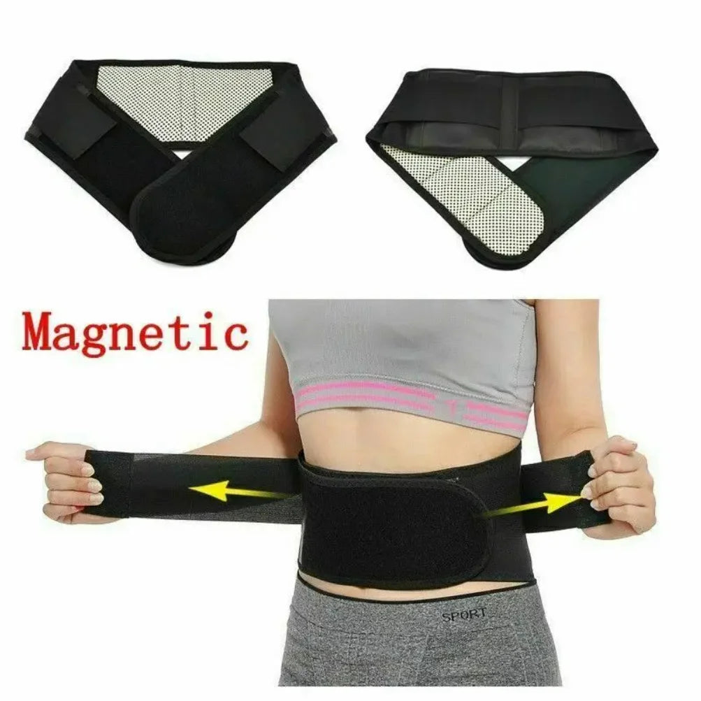 Adjustable Waist Support Self Heating Magnetic Therapy Waist Support Belt Lumbar Brace Massage Band Waist Posture Pain Relief