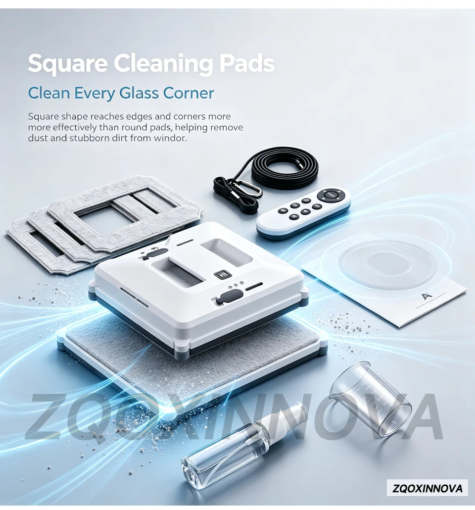 55 Newton UPS Vacuum Cleaner Electric Glass Washer with Smart Home Appliance Smart Floor Mops Electric Window Cleaning Robot