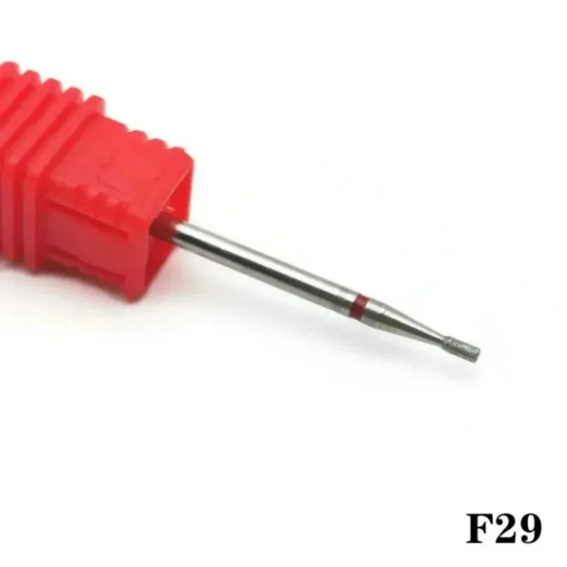 Flame Cone Cuticle Clean Nail Drill Bit 3/32'', Professional Safety Carbide Diamond Nail Bit Nail Cleaner for Cuticle Dead Skin