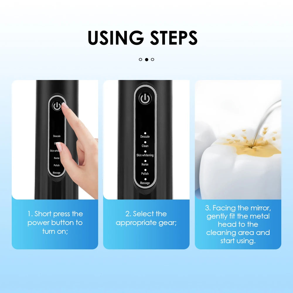 Sonic Electric Toothbrush Teeth Whitening Kit Tooth Whitener Calculus Plaque Tartar Remover Tools Cleaner Stain Oral Care