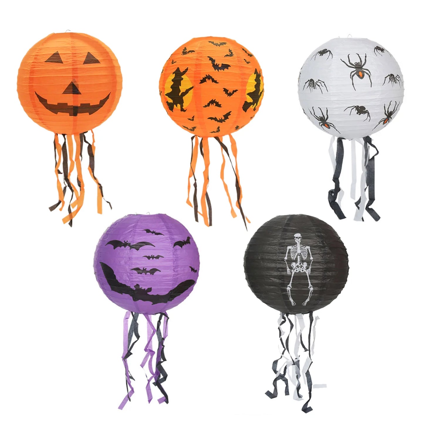 Halloween Paper Lantern Hangin Creative Spooky Funny Halloween Hanging Props for Home Wall Hangination
