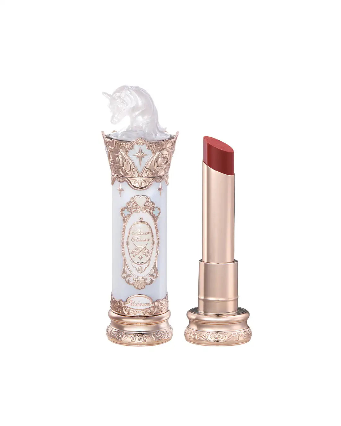 Flower Knows Knight Unicorn Glazed Lipstick: High Pigment Long-Lasting Non-Stick Lip Gloss for Makeup Enthusiasts