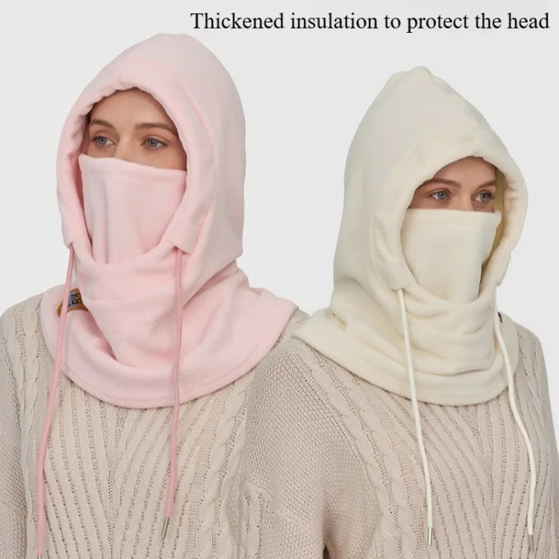 Winter Warm Hat with Mask and Neck Warmer 3-in-1 Windproof Balaclava for Men and Women Masked Hat Cycling Cold Weather Protectio