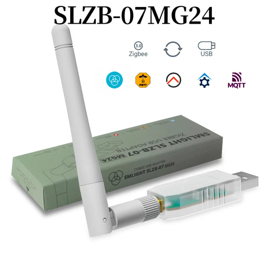 SMLIGHT Zigbee 3.0 SLZB-07MG24 Adapter Thread/Matter USB Adapter Fast CP2102N USB/UART Converter With Zigbee2MQTT Home Assistant