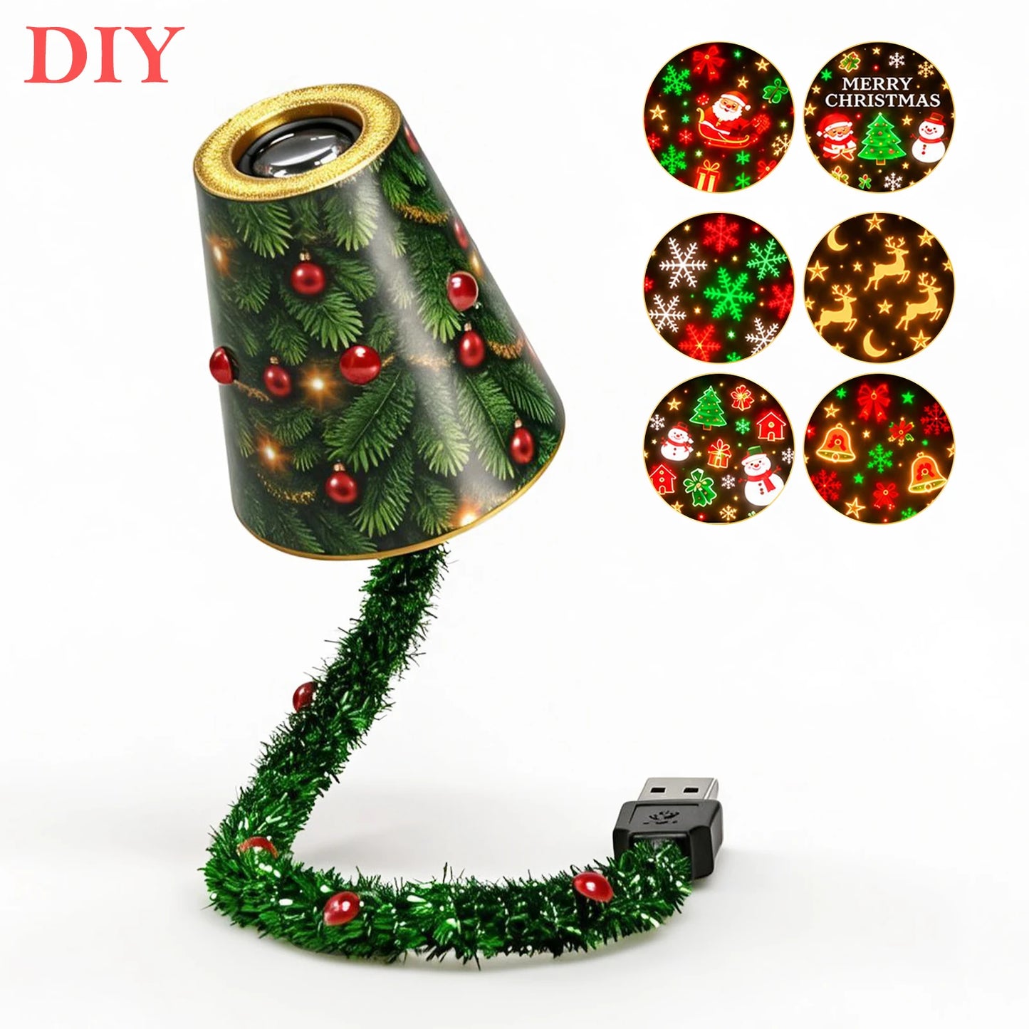 2 In 1 Usb Mini Galaxy Star Projector Night Light 12 Films Starry Sky Ambient Light For Car Home Decoration For Adults And Kids