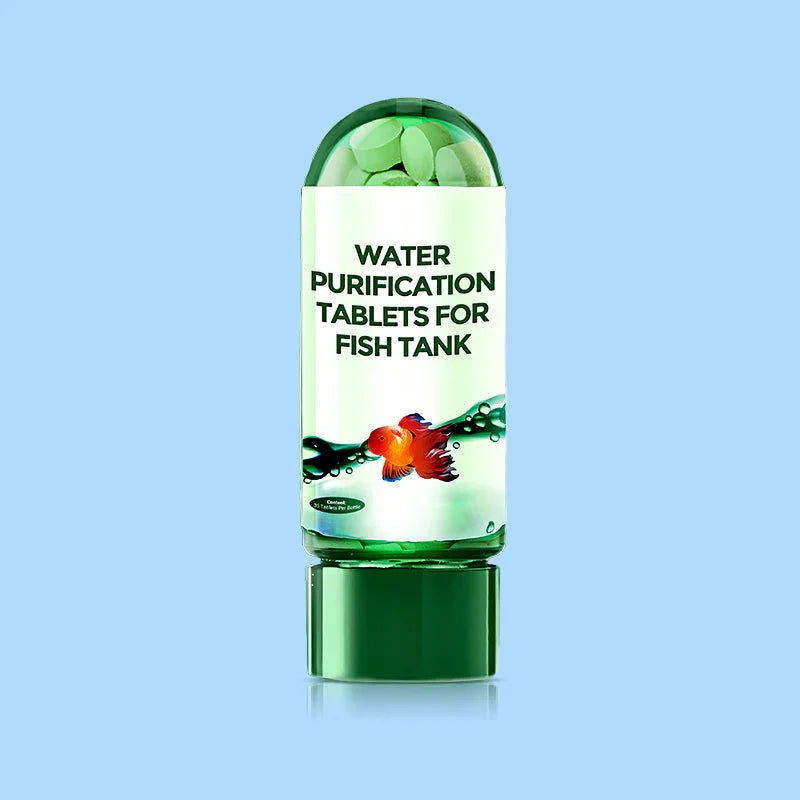 Eco-Friendly Aquarium Water Purification Tablets Water Purifier Fast-Acting Fish Tank Cleaning Solution Aquarium Water Clarifier