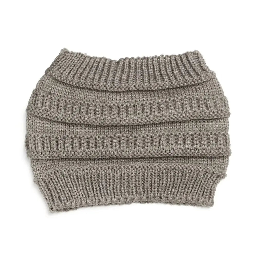 1Pcs Women Girl Autumn Winter Hair Accessories Headwraps Headwear Ponytail Beanie Hat Ear Warmer Hair Band Knitting Headband
