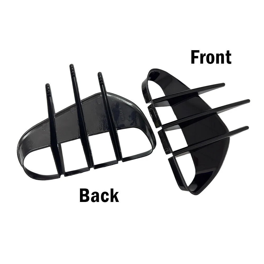 2PCS For KIA Stinger 2018-2023 Car Front Rear Bumper Spoiler Fender Side Vent Cover Canard Splitter Trim Auto Accessories