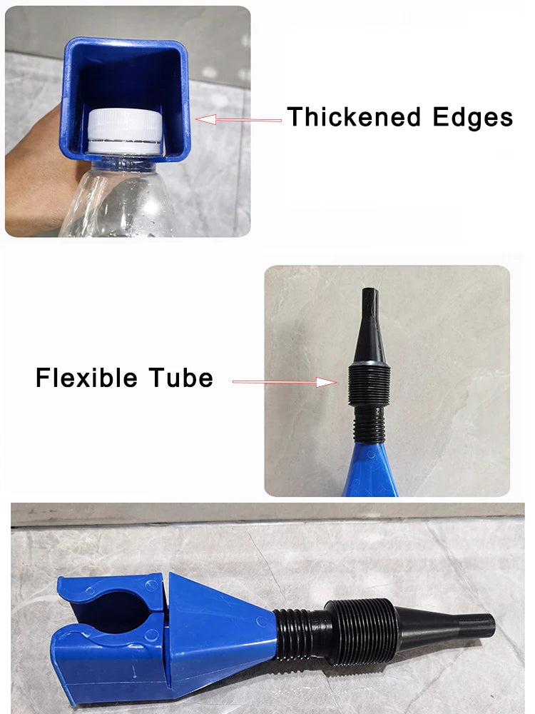Car Refueling Funnel Gasoline Foldable Plastic Car Motorcycle Refueling Oil Funnel for Car Engine Filling Tool Accessories