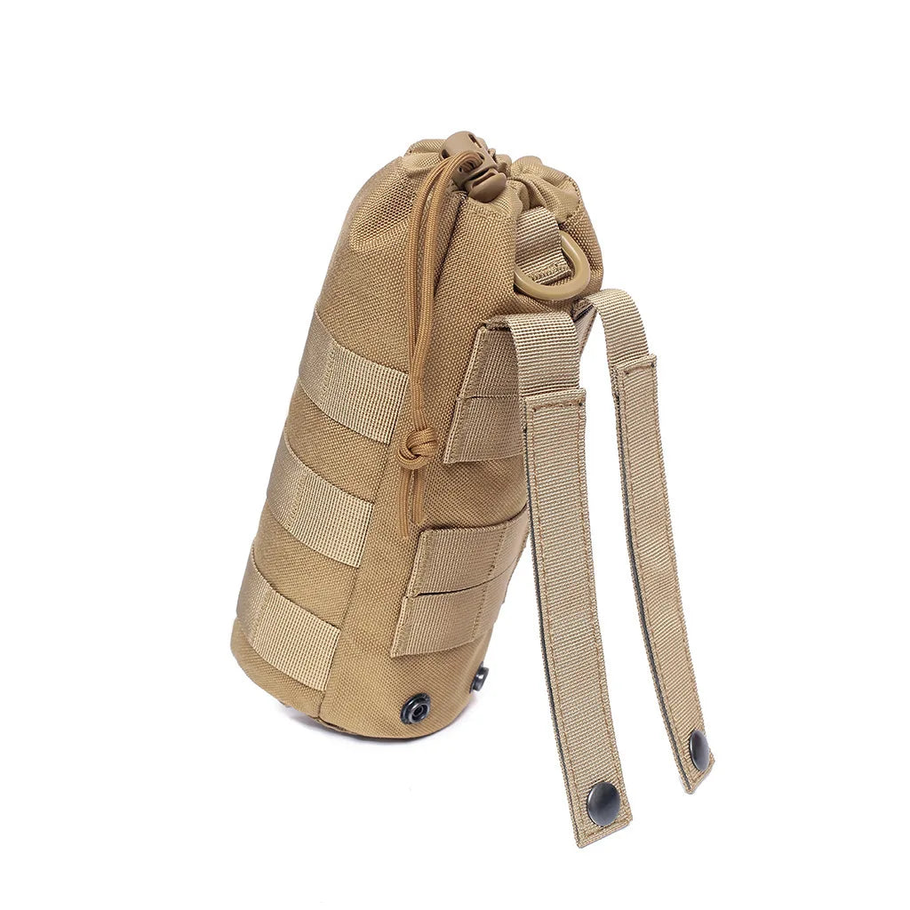 Travel Tactical Molle Water Bottle Bag Pouch Holder Camping Hiking Cycling Fishing Hunting Water Bottle Kettle Carrier