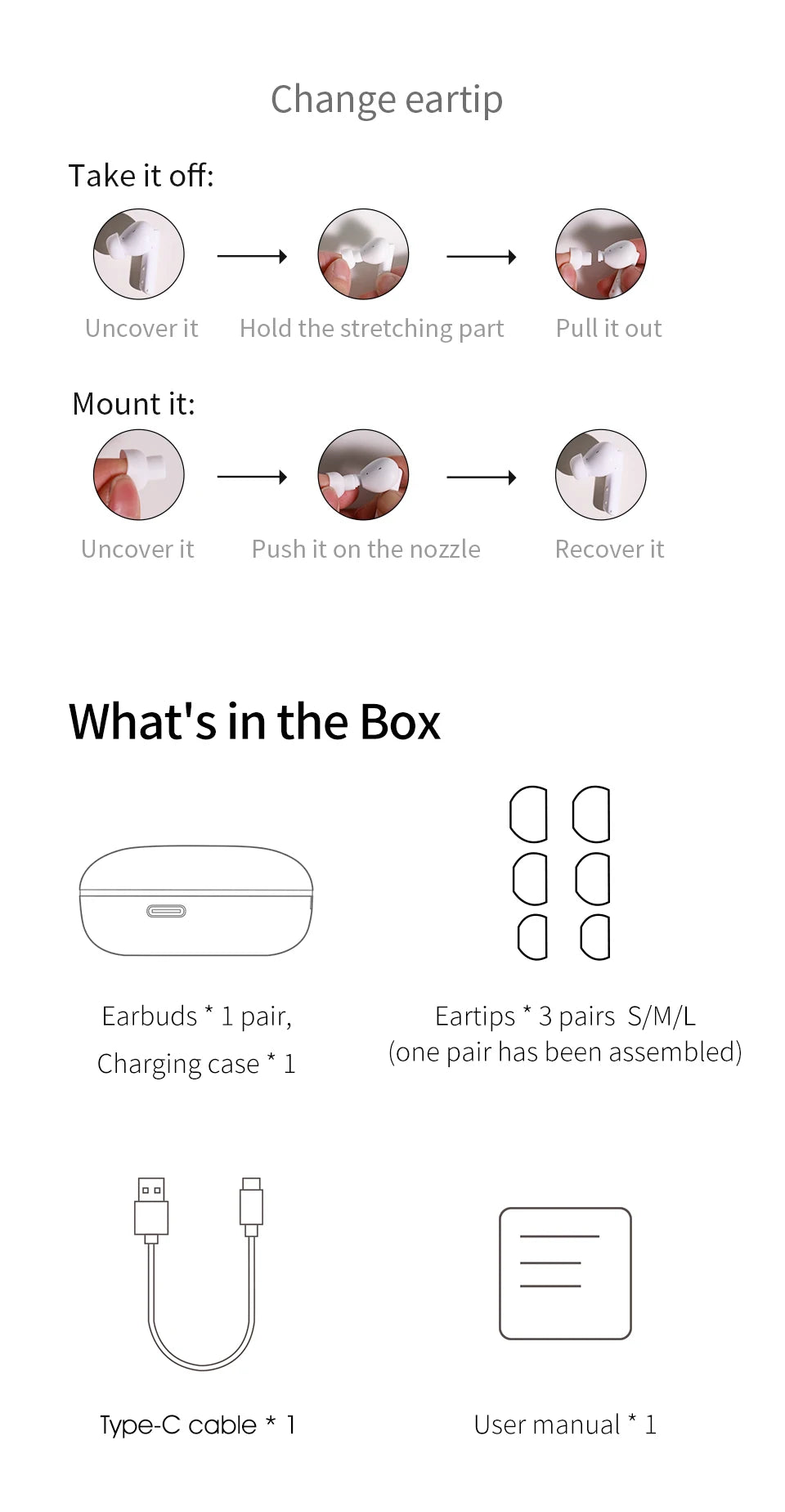 QCY HT05 Melobuds ANC Wireless Earbuds 40dB Multi-Mode ANC 6 Mics AI-Enhanced Calls Bluetooth 5.2 Earphones Transparency 30H