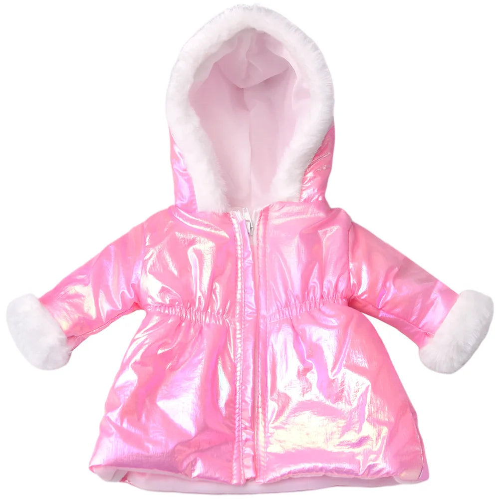 Winter Doll Clothing 43cm Newborn Doll down Jacket Suitable for 14-18 Inch Newborn Doll 1pc Coat Christmas Birthday Gift