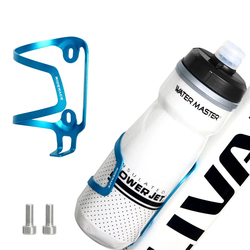 RIDERACE Lightweight Bike Bottle Holder Aluminium Alloy MTB Bicycle Water Bottle Cage Cup Bracket For Road Cycling Kettle Mount