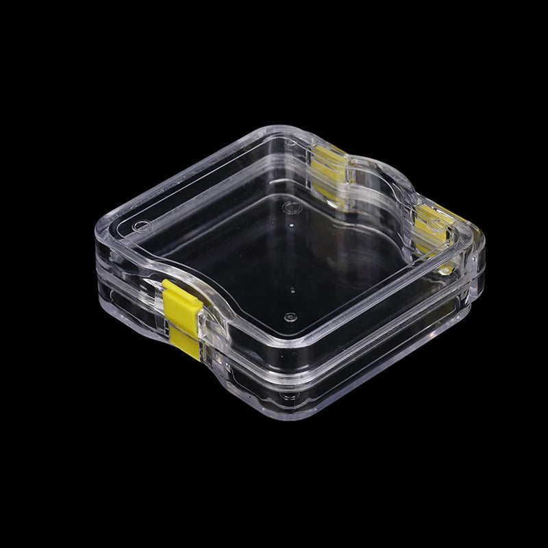 1 Pcs Plastic Dental Lab Box With Film Dentist False Tooth Case Box With Membrane Storage Boxes Denture Teeth Container Case