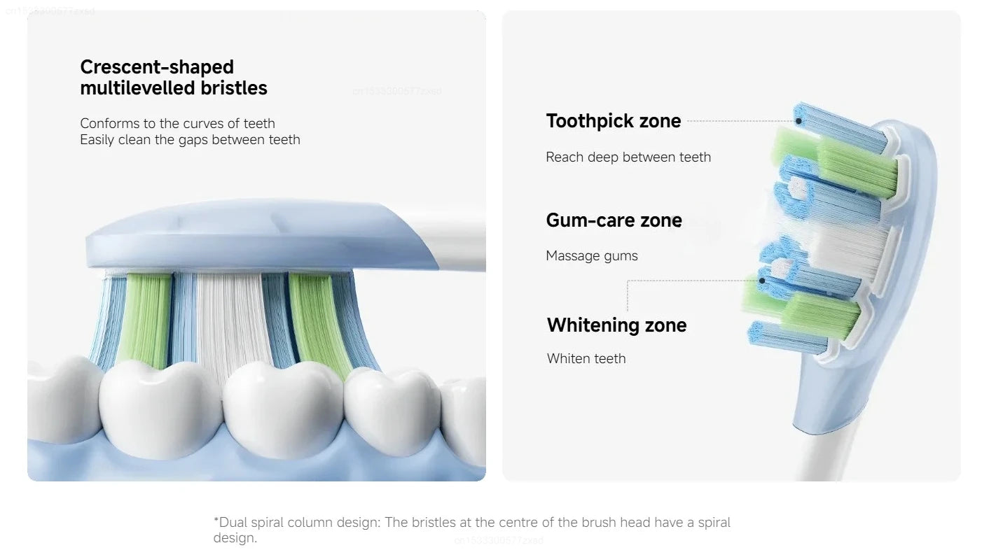 Original Mijia Oscillation Electric Toothbrush Brush Head Sonic Vibration Electric Toothbrush Head Cleaning Accessories