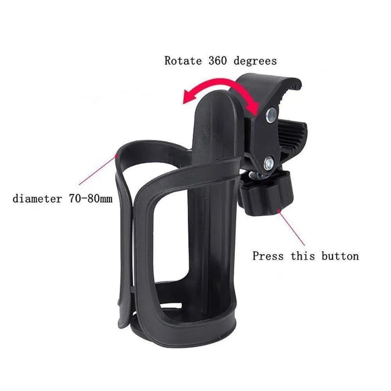 Motorcycle Bicycle Water Bottle Holder Multifunctional Baby Stroller Outdoor Cycling Universal Cup Rack Bicycle Accessories