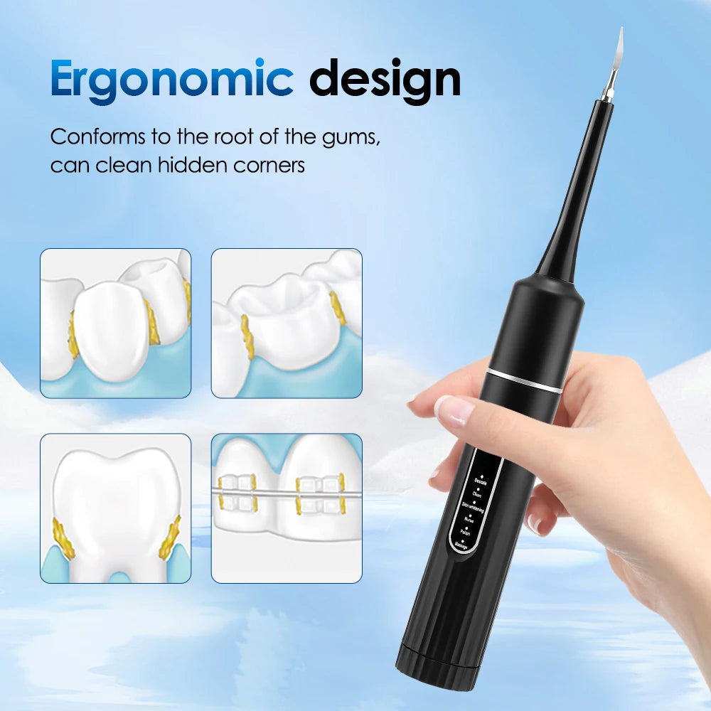 Sonic Electric Toothbrush Teeth Whitening Kit Tooth Whitener Calculus Plaque Tartar Remover Tools Cleaner Stain Oral Care