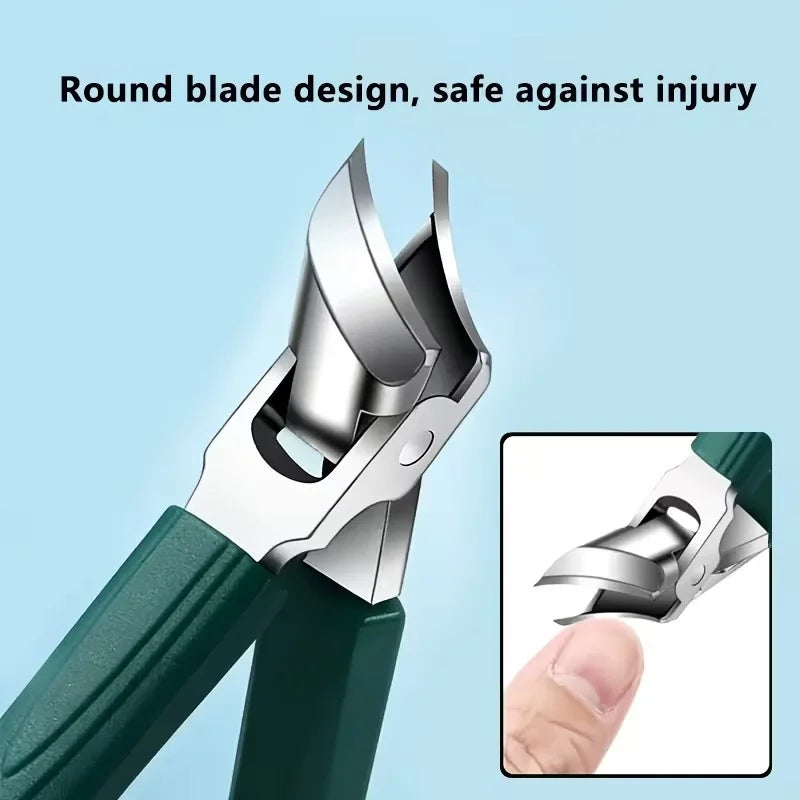 Thick Nail Design Stainless Steel Nail Clipper, Suitable for Adults and Seniors with Thick Hard Nails - Unisex